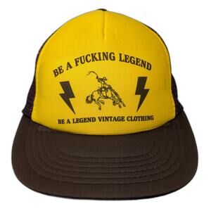 Be A F**king Legend Snapback Trucker Hat Multi L Mesh Back Designer Award Cap